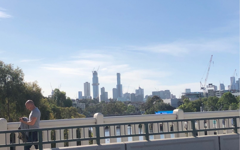 The city views from South Yarra are spectacular.