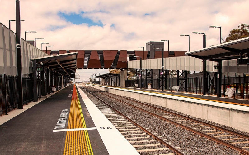 Rockbank Train Station. Credit image: https://bigbuild.vic.gov.au/projects/ballarat-line-upgrade/stations/rockbank-station
