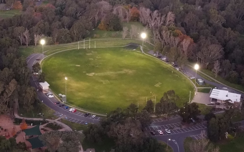 Warringal Parklands cricket ground. Credit image: https://www.heidelbergcricketclub.com/