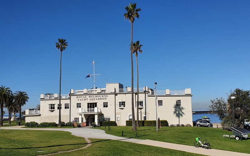 Royal Melbourne Yacht Squadron. Credit image: https://www.facebook.com/profile.php?id=100012661783617