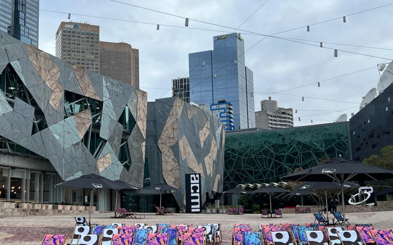 Federation Square is a venue for arts, culture and public events on the edge of the Melbourne CBD.