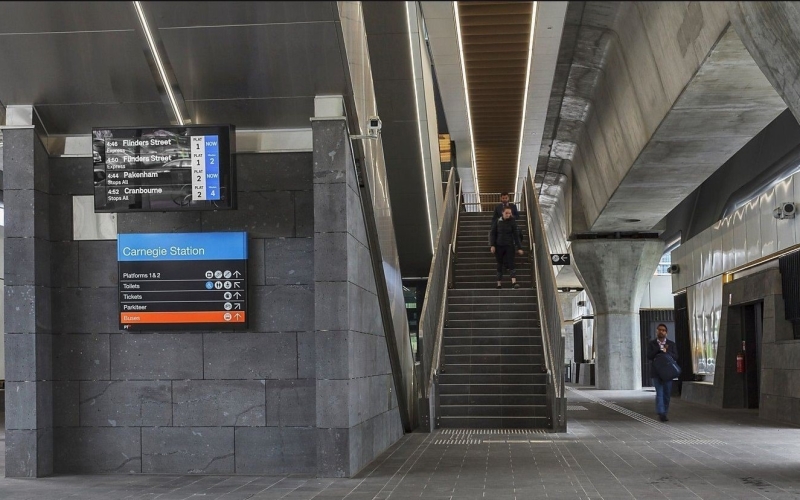 Carnegie Train Station was recently upgraded in 2018.