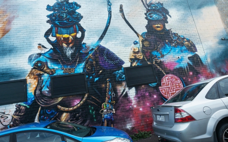 There is some spectacular graffiti art in the Melbourne CBD.