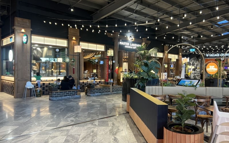 There are lots of restaurants to choose from.