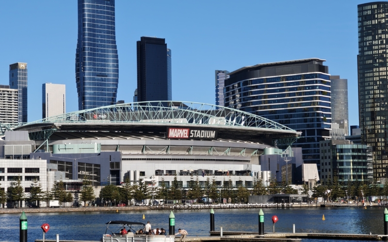 Marvel Stadium is a world class venue that seats of 53,000 people.