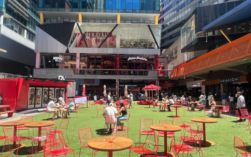 QV Melbourne QV is the perfect spot in Melbourne city for coffee, brunch, a quick lunch, or an evening indulgence.