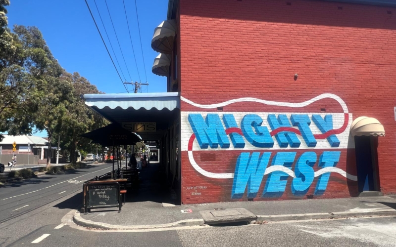 Seddon streetscape is filled with many nice cafes and specialty stores.